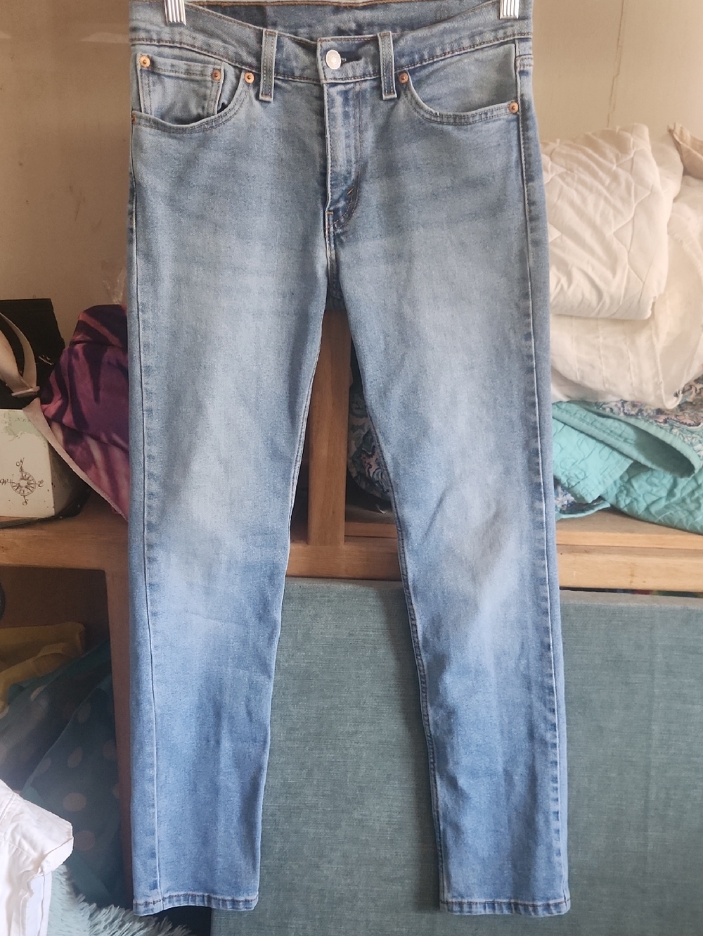 Levi's Light Wash Straight Leg Jeans